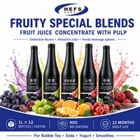 Fruitconcentraat, gekleurd en gearomatiseerd met echte vruchtvlees, 1L/fles * 12, multi-warehouse voorraad (VS/MY/RU) voor foodservice