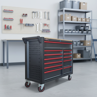 Promotion 2026 CE : Armoire à outils roulante robuste à 12 tiroirs pour garage et atelier, 296 pièces