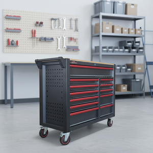 Promoción 2026 CE: Caja <span class=keywords><strong>de</strong></span> <span class=keywords><strong>Herramientas</strong></span> con 12 Cajones, Resistente, 296 Piezas, para Almacenamiento en Garaje o Taller, con Ruedas - Product Image 2