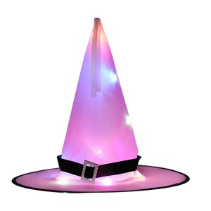 Sombrero de Halloween Luminoso LED, Accesorios de Decoración para Fiestas de Fantasmas, Sombrero de Bruja y Mago Brillante, Decoración para Fiestas de Halloween - Product Image 5