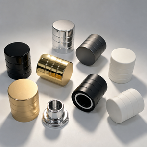 Bouchon de parfum magnétique en forme de boule, grain de bois, couvercle de remplacement pour emballage de bouteille, or, argent, noir, logo personnalisé, vente en gros - Product Image 3