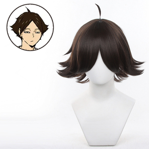 <span class=keywords><strong>Pelucas</strong></span> de Cosplay de Rintaro Suna de 30 cm, Color Marrón Corto, de Ainizi Wholesale, para Hombres, del Anime Japonés Haikyuu! ! - Product Image 1