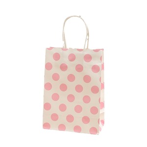 Thời trang đơn giản màu nâu túi giấy in gió Polka Dot Tote Túi công suất lớn Túi Quà Tặng có tay cầm xách tay - Product Image 5