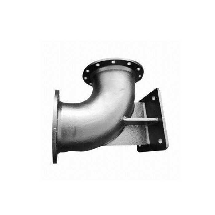 ISO2531 ductile cast iron pipe fitting 90 degree DN100 double flanged duckfoot bend