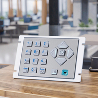 Teclado de Navegación de Audio de 18 Teclas con Teclado USB Accesible en Braille para Terminales de Información Pública y de Autoservicio