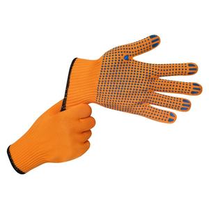 High Dexterity PVC Dot Polyester Gloves Knitted Wrist Anti Slip Work Gloves For <b>Logistics</b> Handling Construction Vietnam - Product Image 4
