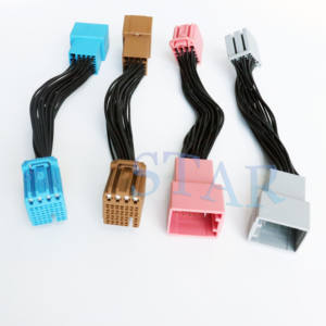 汽车收音机扬声器RCA公插头转2 RCA母线束质量好工厂 - Product Image 4