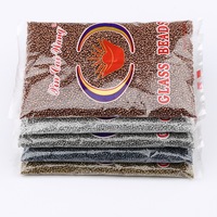 Manik-manik Kaca Bulat Emas 2mm Grosir YWJC Crystal