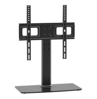 Braket TV Universal Max VESA 400x400mm 23-55 Inci, Dudukan TV LED Desktop yang Dapat Disesuaikan Ketinggiannya