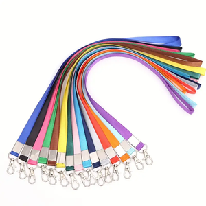 15 couleurs de lanières avec clip pour badges d'identification et clés, lanière de <span class=keywords><strong>cou</strong></span> durable, porte-badges, porte-monnaie, porte-téléphone, porte-clés USB - Product Image 1