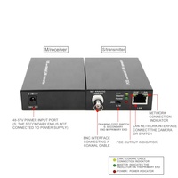 HD IP Extender Coax EOC Converter 10/100Mbps Transmisi Ethernet 500 Meter Sistem Kamera Keamanan CCTV Jaringan Daya