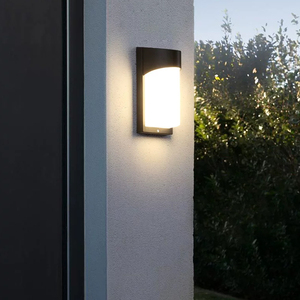 Lámpara <span class=keywords><strong>de</strong></span> Pared Exterior Moderna y Minimalista con Aleación <span class=keywords><strong>de</strong></span> Aluminio Fundido, Lente <span class=keywords><strong>de</strong></span> PC Blanca Difusa, Ultrabrillante para Patio, Villa, Balcón - Product Image 4