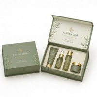 Boîte cosmétique magnétique personnalisée, imprimée, en carton recyclable, pour ensembles de soins de la peau, emballage en gros, boîtes cadeaux rigides à fermeture magnétique