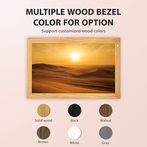 AMABOO批发价格木21英寸云数码相框Wifi数码家居木艺术相框 - Product Image 5