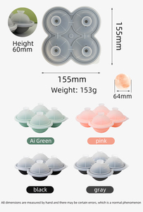 Tùy Chỉnh 6-Khoang Silicone Ice Cube Khay Khuôn Handmade Quảng Trường Whiskey Bia Khuôn Trong Nhiều Màu Sắc Thân Thiện Với Môi - Product Image 4