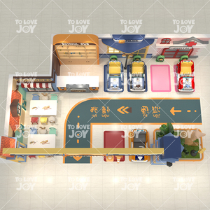 Parque infantil personalizado Juegos de rol Juegos interactivos Equipo de patio interior - Product Image 4