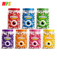 Bonbons 3D multiformes fourrés à la confiture, saveur fruitée, en gros, personnalisés, en boîte, certifiés BRC, OEM, bonbons moelleux en forme de boule