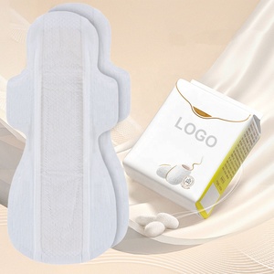 Gran oferta de toallas sanitarias desechables de algodón puro orgánico, servilletas de anión ultrafinas transpirables OEM para mujer, higiene femenina al por mayor - Product Image 1