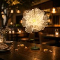 Bunga Artifisial LED Berlampu Grosir untuk Dekorasi Pernikahan, Acara, Restoran, Centerpiece, Custom OEM