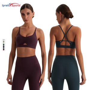 Nuovi <span class=keywords><strong>Top</strong></span> Sportivi Trendy 2026 per Palestra e Yoga, <span class=keywords><strong>Top</strong></span> Corti Unici da Donna con Schiena Incrociata, Reggiseno Sportivo per Fitness - Product Image 1