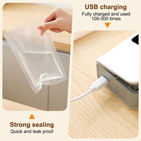 Scelleuse thermique magnétique rechargeable 2-en-1 automatique mini pour sacs plastiques, aliments, chips et snacks