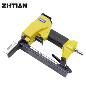Zhtian 1013Jl Pneumatic Nail Gun 48mm <b>Long</b> <b>Nose</b> Industrial Grade Woodworking Tool - Product Image 1
