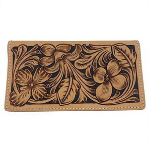 Best Selling Luxury Genuine Buffalo Leather Clutch 100% Waterproof Embroidery Zipper Closure Animal Prints Logo Fashion Daily - Product Image 5