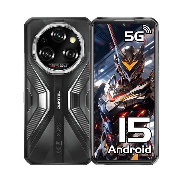 Oukitel Wp55 Pro 6.6" Fhd+ 120hz 16gb 512gb 32mp+108mp+8mp Camera 11000mah 33w Fast Charger Android 15 5g NFC Rugged Smart Phone