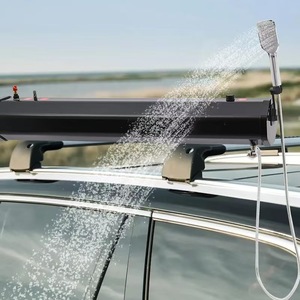 <span class=keywords><strong>Douche</strong></span> <span class=keywords><strong>solaire</strong></span> de camping, réservoir d'eau pressurisé portable, station de lavage avec tuyau et pulvérisateur pour le camping, la randonnée et la plage - Product Image 1