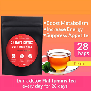 Thé Minceur Herbal OEM/ODM Bio Brûle-Graisse Rapide Détox 28 Jours avec Graines de Cassia & Thé <span class=keywords><strong>Oolong</strong></span> 28 Sachets - Product Image 6