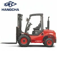 Montacargas Hangcha de 2.5t/3t/3.5t 2WD de Alto Rendimiento, Diésel, para Terrenos Accidentados, para Operaciones Pesadas