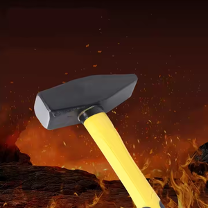 Martillo de Acero al Carbono de Grado Industrial de Alta Calidad, Forjado, con Mango Recto, Cara Cuadrada, Mango de Fibra de Vidrio, para Uso de Maquinistas, OEM - Product Image 2