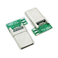 Precio de fábrica barato Operación a medida Conector USB de 4 pines tipo C conectores USB C hembra