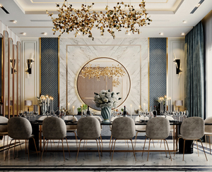 <span class=keywords><strong>Tavolo</strong></span> da pranzo in <span class=keywords><strong>marmo</strong></span> <span class=keywords><strong>nero</strong></span> più venduto 14 posti mobili per sala da pranzo in metallo set di sedie da pranzo in metallo trapuntato - Product Image 4