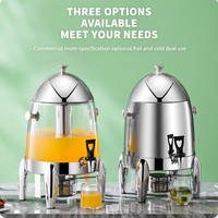 Équipement de buffet pour fête de mariage, distributeur de boissons froides en acier inoxydable plaqué or 12L, distributeurs de boissons en plastique avec robinet