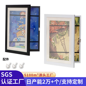 Flip-up <b>photo</b> <b>frame</b> for displaying children's artwork, storage for KidsArt, cross-border listing, size, wall- - Product Image 1