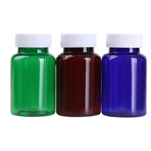 Flacon en plastique ambré pour pilules avec bouchon sécurité enfant, opaque, pour compléments alimentaires, rechargeable, flacon échantillon - Product Image 4