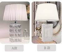 Lampe de table en cristal moderne de luxe pour l'intérieur, éclairage de bureau électrique simple et décoratif pour la maison, veilleuse de chevet pour chambre à coucher