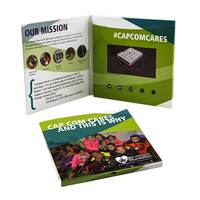 Nouveau module d'affichage lcd inventé carte-cadeau numérique pour business marketing livre-cadeau avec livret vidéo