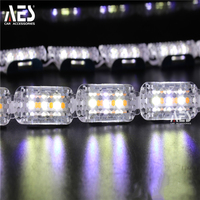 Ampoules LED AES 16 pièces, bandes LED séquentielles 12V blanc ambre, feux de jour, clignotants LED pour feux de voiture Audi