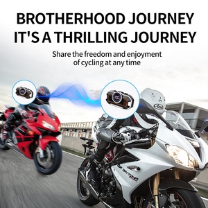 V9 Pro xe máy Mũ bảo hiểm 300M <span class=keywords><strong>Intercom</strong></span> BT Tai nghe FM Radio Navigation không dây cưỡi âm nhạc BT 5.0 tai nghe - Product Image 4