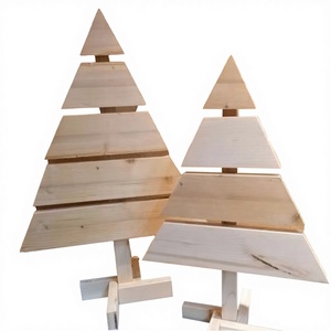 HANDMADE HIGH QUALITY ECO FRIENDLY WOODEN CHRISTMAS <b>TREE</b> DEcoration Ornamental Cherry Wood Weather Resistant Any Season Gift - Product Image 3