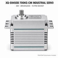 Servomoteur de bras robotique XQ-S9450D 700 kg, sans balais, étanche, couple élevé, engrenage en acier inoxydable, 30 V, industriel