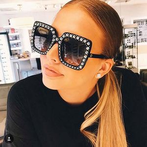 Lunettes de soleil surdimensionnées carrées UV400 pour hommes et femmes, style vintage, avec logo personnalisé, collection 2025 – Nouveauté très prisée - Product Image 1