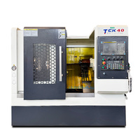 Torno CNC de Bancada Inclinada Tipo Gang TCK40, Centro de Torneado Automático con Torque de 35N.m para Producción en Masa