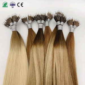 Fasimei chất lượng tốt nhất đôi rút ra lớp biểu bì phù hợp Nano phần mở rộng tóc Trinh <span class=keywords><strong>Remy</strong></span> giá bán buôn gói PVC - Product Image 4