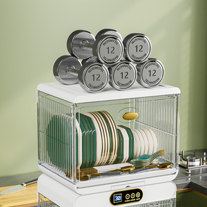Armoire de désinfection domestique, unité de séchage anti-poussière, multifonctionnelle intégrée, pour <span class=keywords><strong>vaisselle</strong></span> de cuisine, baguettes, ustensiles intelligents, théière - Product Image 6
