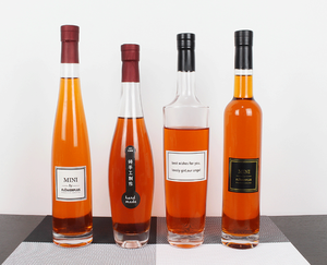 ขวดเหล้าสำหรับใส่เครื่องดื่มแอลกอฮอล์ขวดไวน์ฟรอสติ้งใสขนาด50มล. 375มล. 500มล. 750มล. - Product Image 1