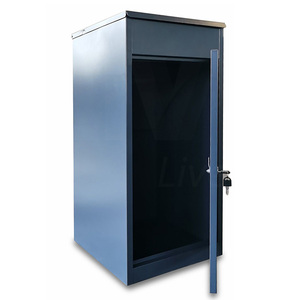 Mobilier d'extérieur pour la maison Casier de <span class=keywords><strong>livraison</strong></span> de <span class=keywords><strong>colis</strong></span> en métal personnalisable avec serrure à clé Boîte <span class=keywords><strong>aux</strong></span> <span class=keywords><strong>lettres</strong></span> sécurisée Boîte <span class=keywords><strong>aux</strong></span> <span class=keywords><strong>lettres</strong></span> - Product Image 3