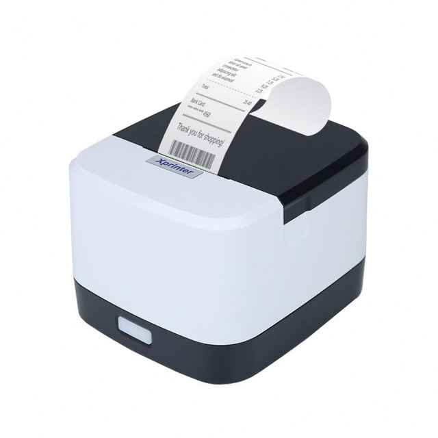 XP-58IINT 58mm Thermal Receipt Printer Black and White POS Printer with Card Reader in Stock